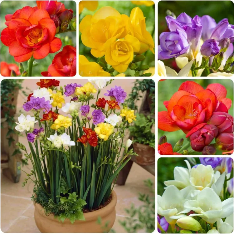 混色浓香多彩香雪兰种球盆栽土培小苍兰春天开花