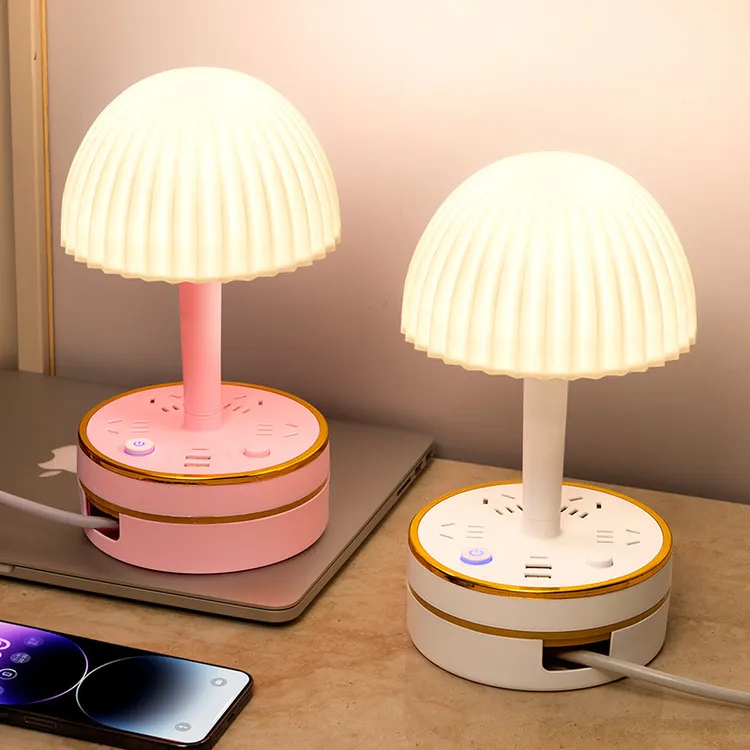 适用公牛LED护眼多功能台灯插座学习床头夜灯插头转换器卧室USB充