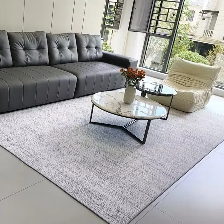 艾登美轻奢简约风客厅卧室地毯防滑可水洗家用沙发茶几地垫