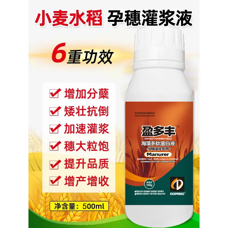 增产提苗壮棵增加分蘖矮壮抗倒快速灌浆穗大粒饱增产有机肥叶面肥