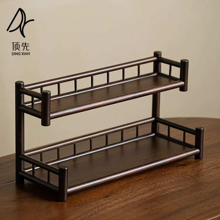 顶先 中式博古架茶室茶叶置物架展示柜收纳架置物架A8107