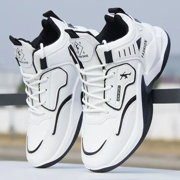 秋季篮球鞋运动鞋男款皮面防水防滑实战耐磨高帮鞋潮流百搭跑步鞋