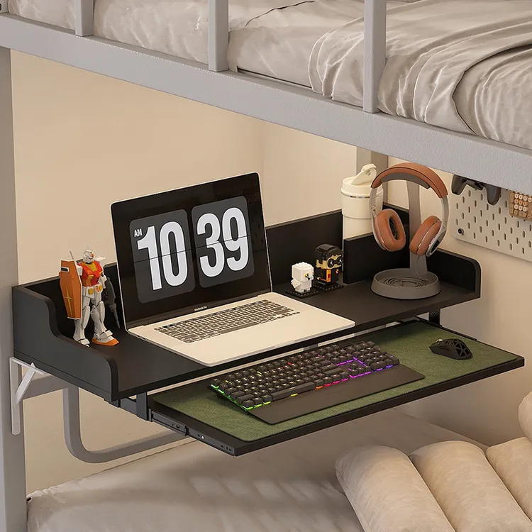 N家宿舍床上桌电脑桌笔记本大学生宿舍上铺下铺悬空可折叠书桌