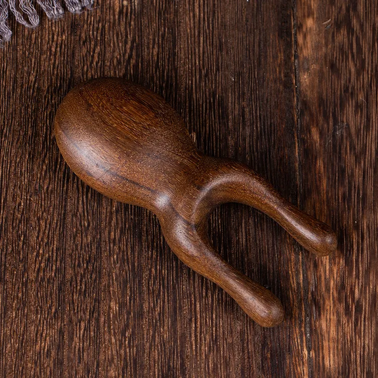 【19.9买一送一】金丝檀木按摩梳眼部面部耳刮梳拨筋按摩利器小青蛙