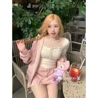 XD989462【温柔oni-长裙】早秋卫衣套装连帽显头小oversize外套套装