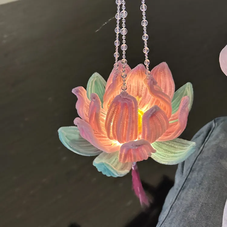 【宝藏】荷花灯扭扭棒中式手提diy材料包中秋节日花灯送闺蜜朋友