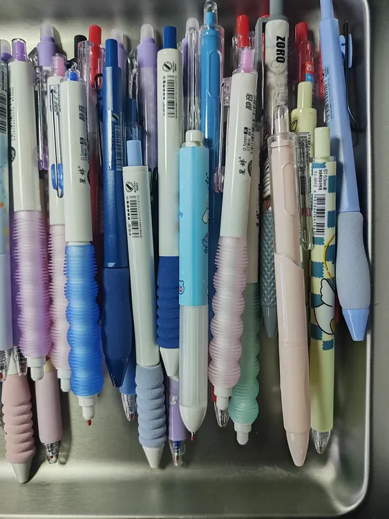 到手混装25支或40支刷题笔中性按压笔黑笔按动速干学生黑笔开盲盒