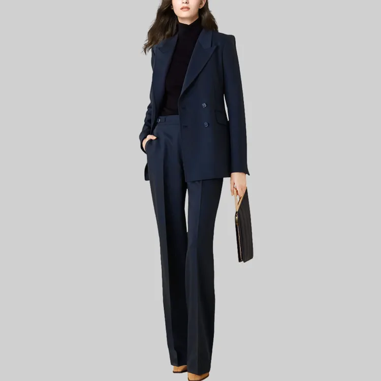赫本风职业西装套装女2025年秋装新款时尚轻熟风西服休闲裤两件套