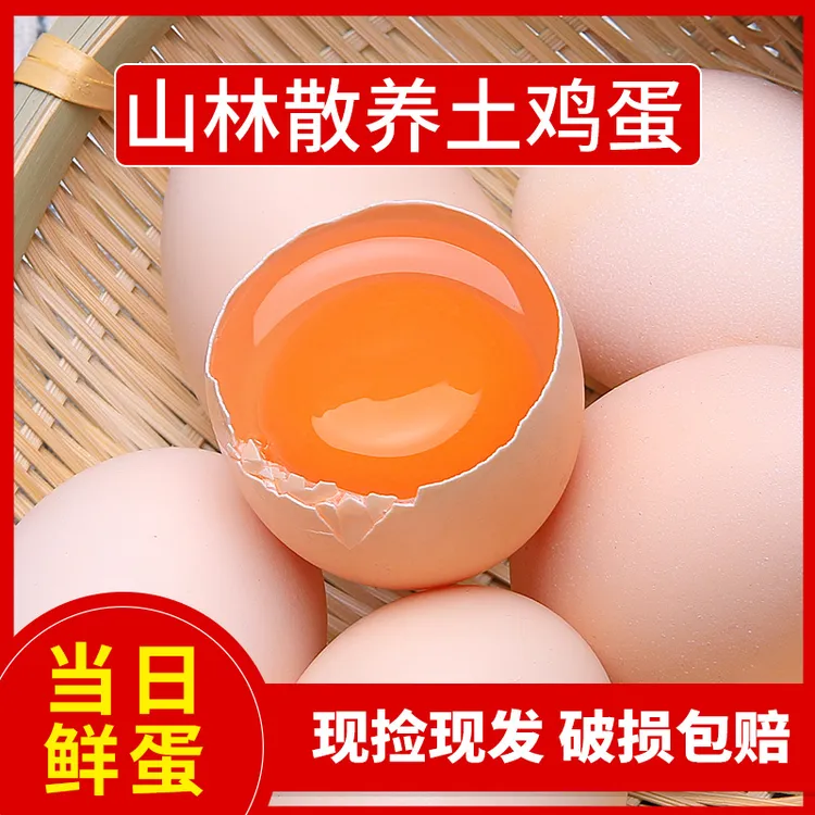 正宗散养土鸡蛋 农家散养粉壳土鸡蛋50枚整箱ac商品图