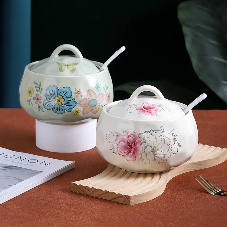 大号陶瓷家用猪油罐耐高温厨房用储油罐大容量辣椒油罐