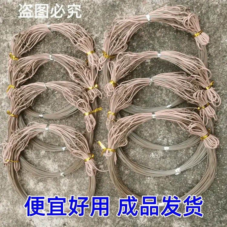 【便宜好用】升级款家用手工编织套鱼线线圈 户外枯草色鱼线绳子