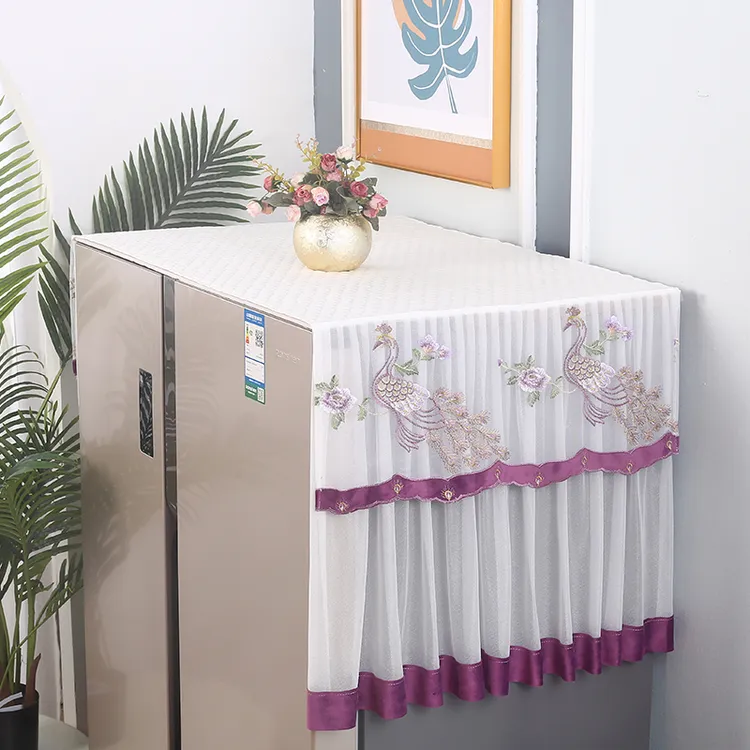 【新品】冰箱盖布对开门单双开门冰箱防尘罩洗衣机防尘布多用盖巾
