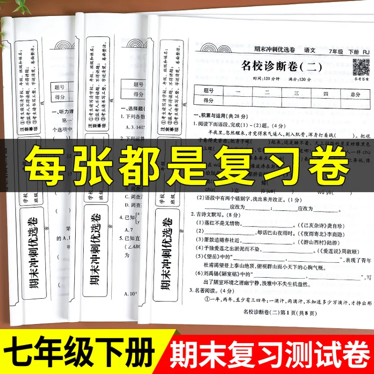2025七年级下册试卷真题卷7下册数学试卷人教版期末冲刺优选卷语