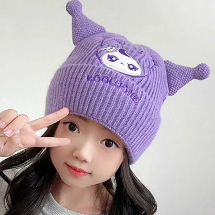 儿童帽子秋冬女孩加厚保暖护耳男童女可爱洋气冬季宝宝针织毛线帽