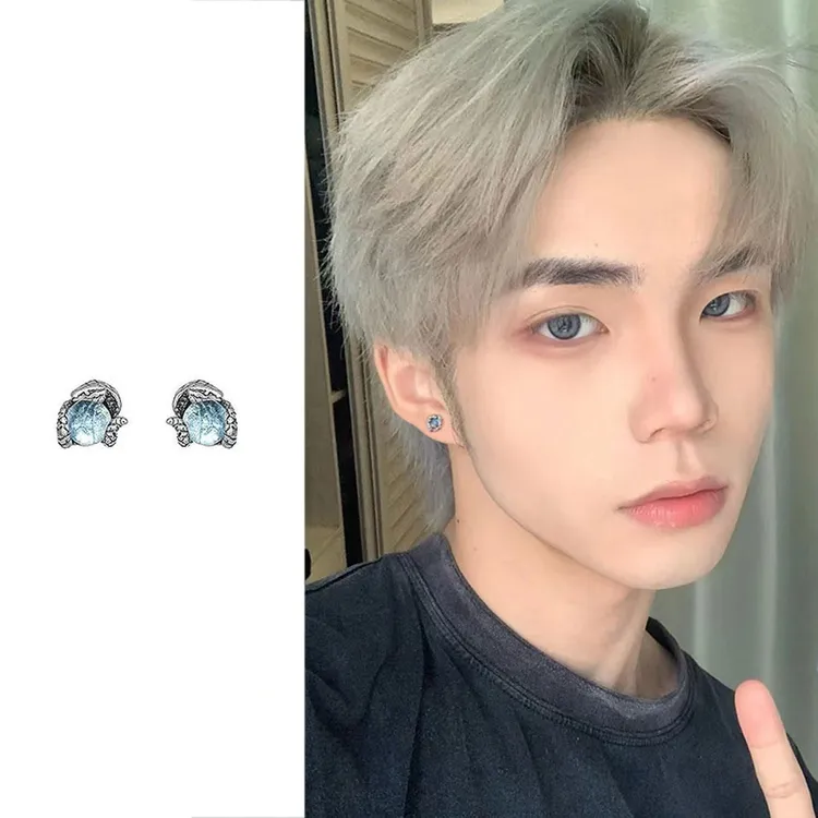 铜合金耳饰 耳钉男款小众轻奢养耳洞男士高级感美式潮流气质耳饰