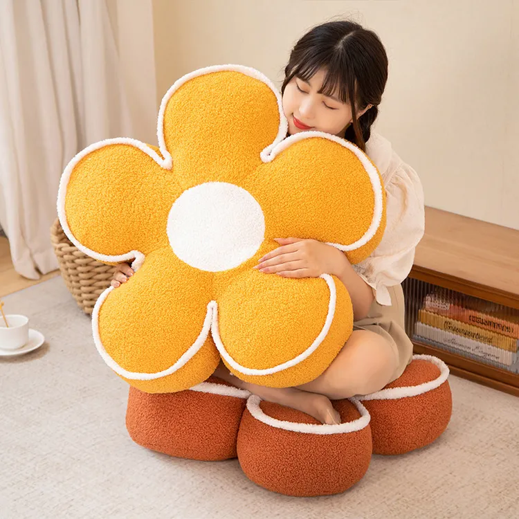 ins蒲团坐垫地上花瓣懒人网红坐墩飘窗靠背卧室家用榻榻米垫子厚