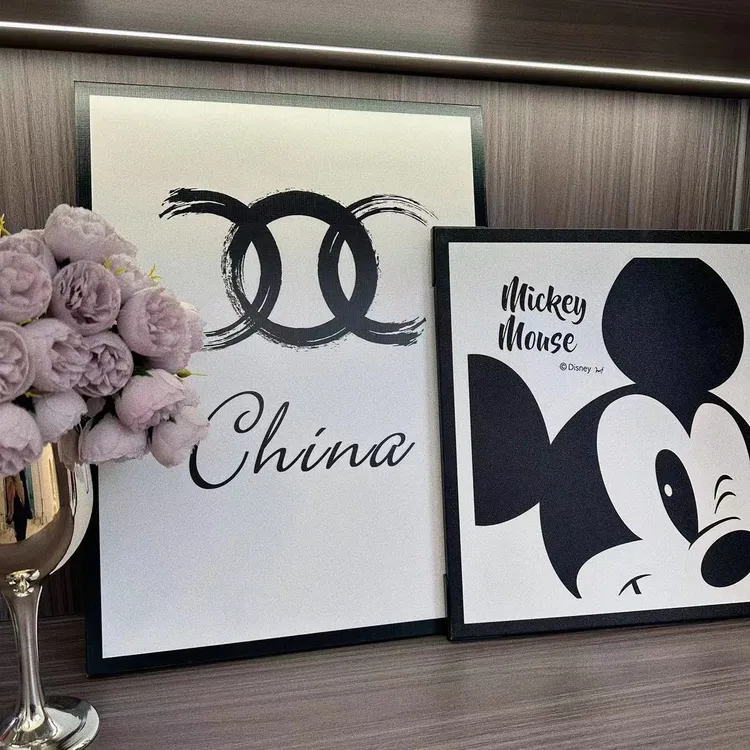 网红ins风小香风画拍照道具鞋柜桌面摆画卧室床头无框装饰画