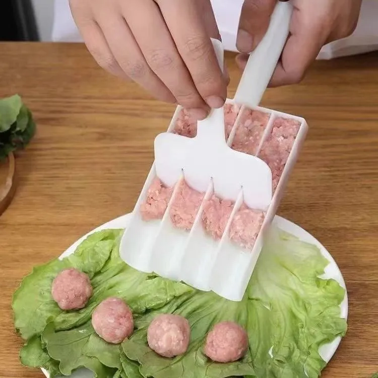 家用新款四联丸子制作器厨房不粘手挤鱼丸压牛肉丸工具做丸子神器