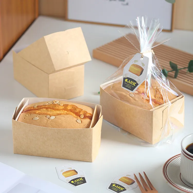 金枕蛋糕纸托包装盒袋耐高温一次性纸盒烘焙袋吐司包装袋盒子模具