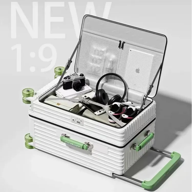 侧开盖行李箱可扩展28寸宽拉杆旅行箱20寸登机箱24寸拉杆箱密码箱