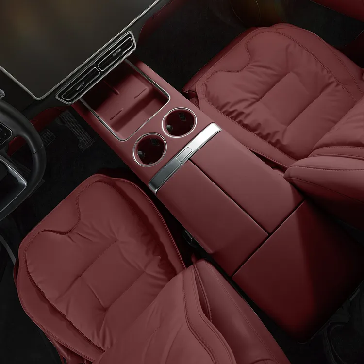 纳帕皮汽车坐垫四季座垫套适用于奔驰宝马特斯拉大众冬季柔软座套