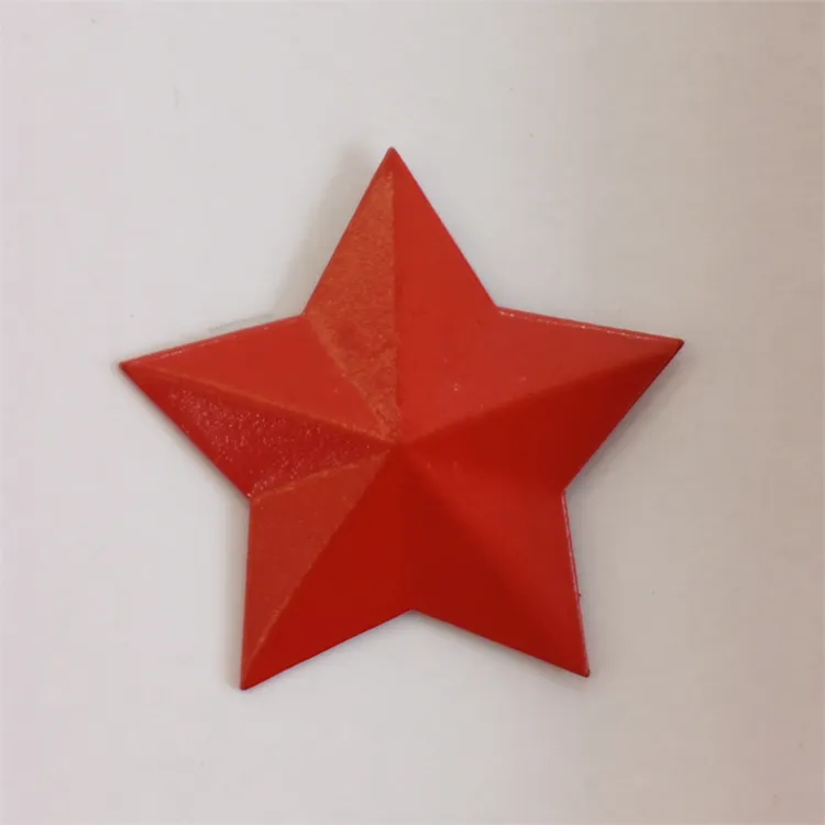 红五星像章徽章头针五角星功勋章形状复古纪念胸章礼品直径3.5CM