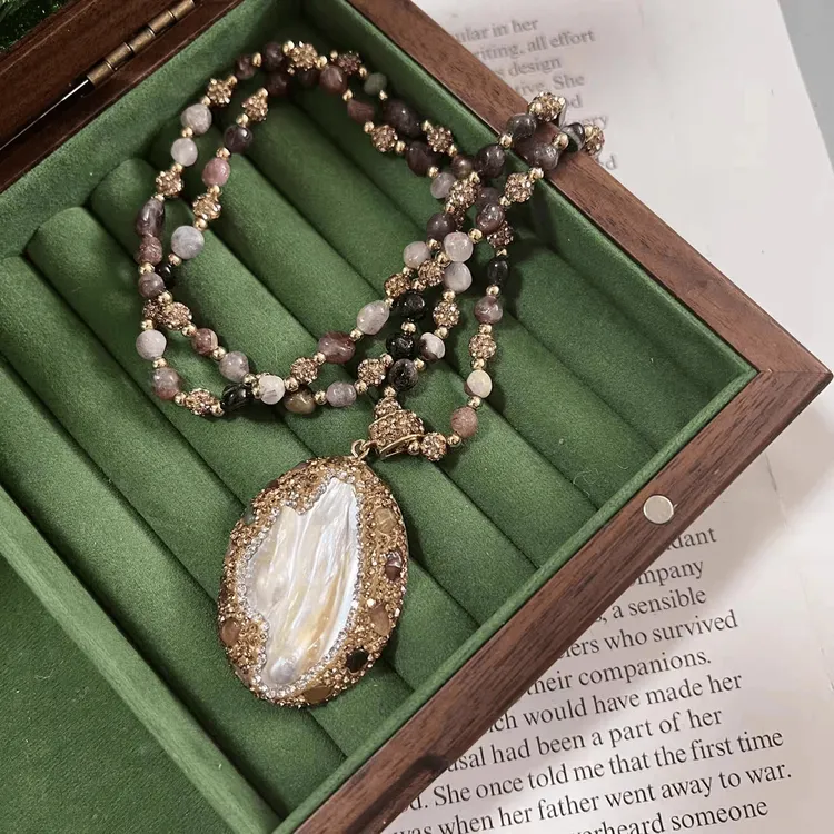 天然巴洛克吊坠轻奢时尚单独项链 JT-227