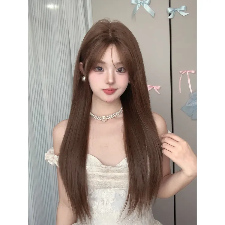 梦露丝假发【戴文青木】许妍同款发色中分网红超美长直发混血感透气