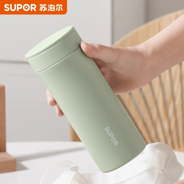 苏泊尔保温杯女士水杯380ml 316L不锈钢男生学生大容量小巧保温杯