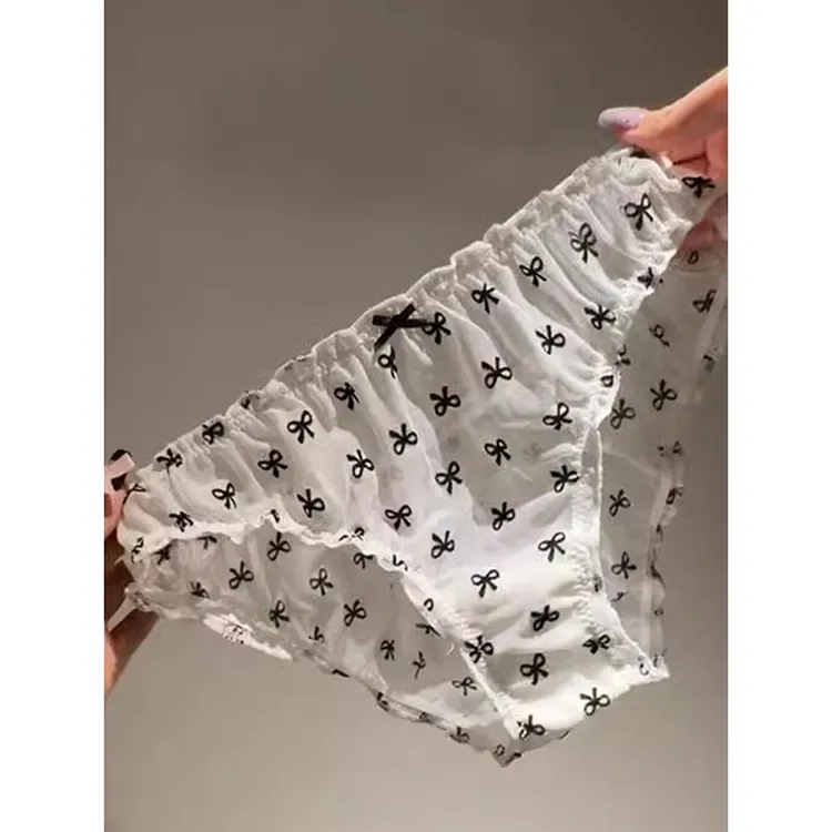 甜俏娇矜*少女风内裤夏季薄款蕾丝低腰无痕纯欲透气三角裤