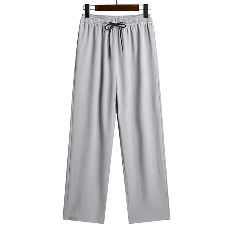 休闲裤商务休闲裤裤子大码男士垂感阔腿裤卫裤宽松外穿中老年