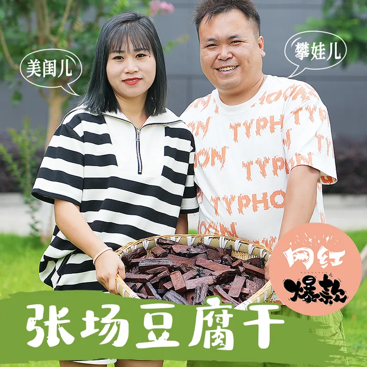 【攀娃儿家】四川特产张场豆腐干卤味豆腐干熟食下酒菜休闲小零食