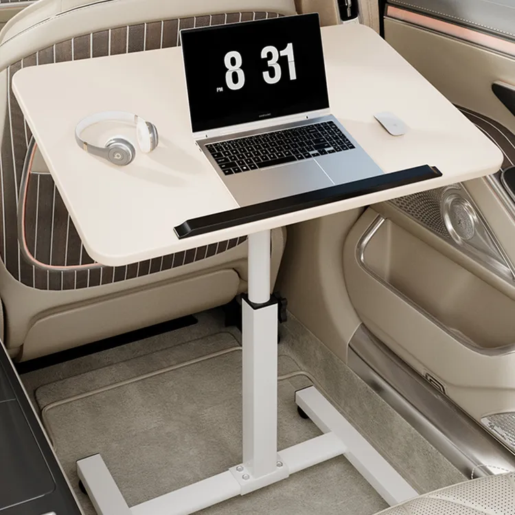 车载笔记本办公电脑桌小桌板吃饭餐桌车上移动升降床上折叠桌子