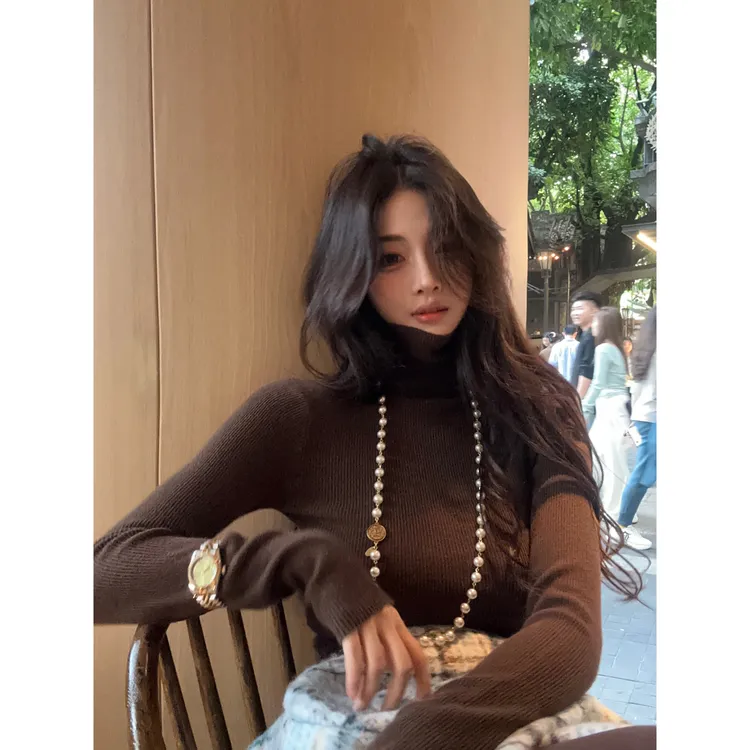 利达 NEW DADADA【恋人】时尚感气质款收身百搭高领上衣TDK2461