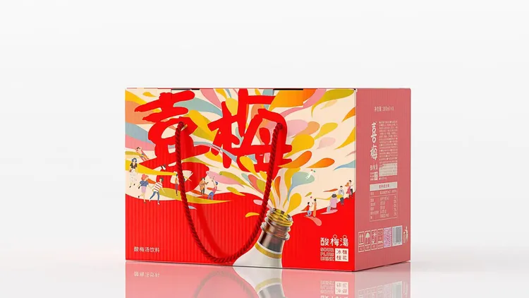 喜梅酸梅汤饮料礼盒装（380ml*8）解腻解辣冰糖桂花酸梅汤