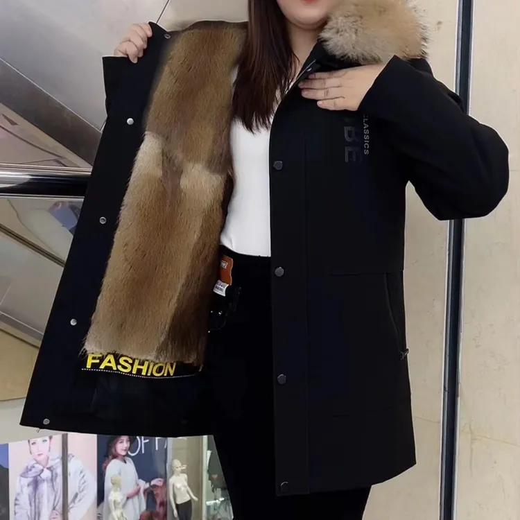 【极寒】男冬季新款保暖派克服中长款时尚百搭外套户外休闲大码男装