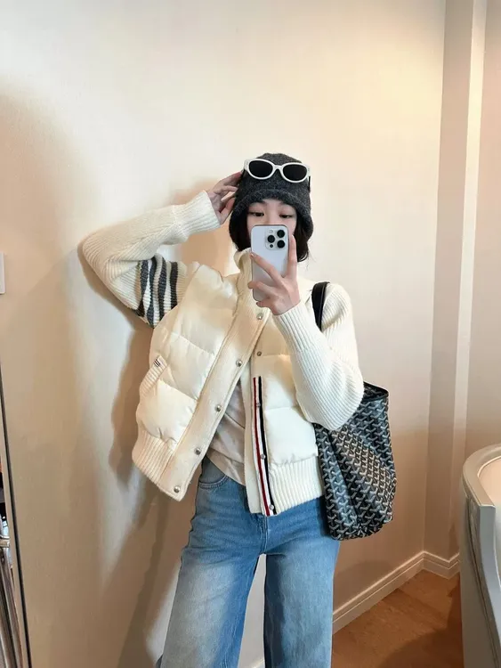 短款棉服女冬季2025年新款小个子加厚棉衣针织拼接高级设计感外套