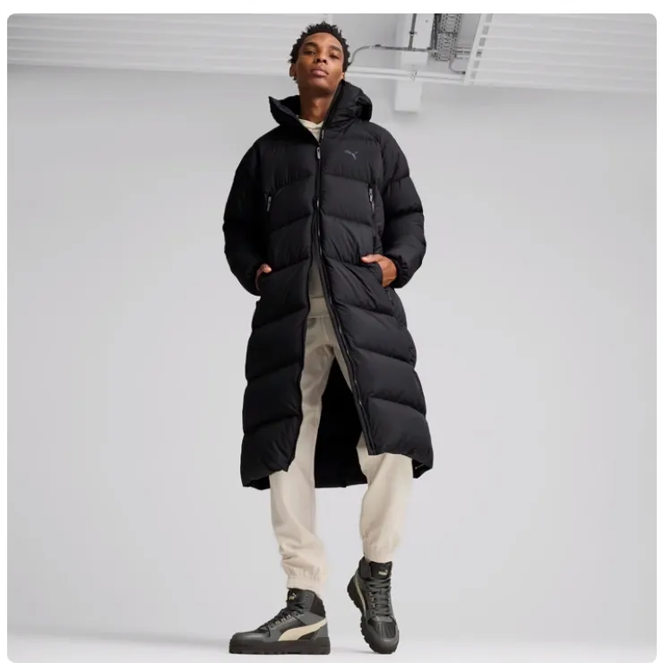 PUMA彪马长款羽绒服男女情侣款冬季保暖加厚运动服防风外套684116