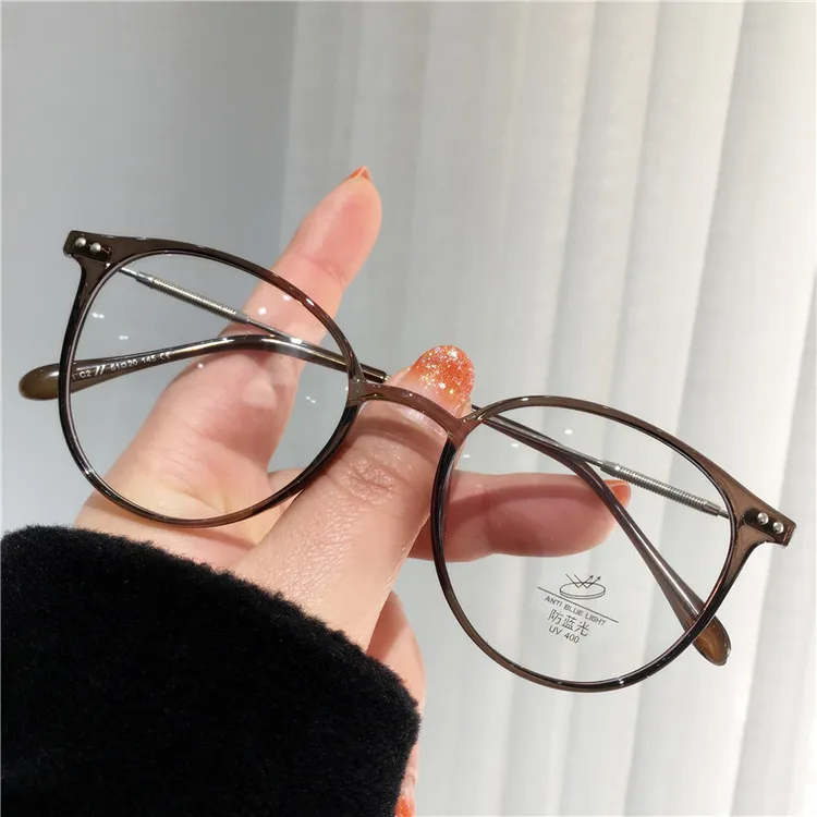 恩培眼镜1650超轻茶色眼镜近视眼镜可配有度数网红时尚复古棕色