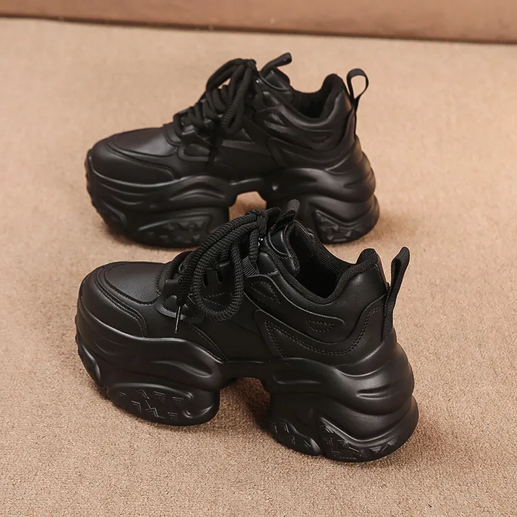 老爹鞋女2025新款爆款百搭春秋松糕厚底显瘦增高休闲运动鞋小个子