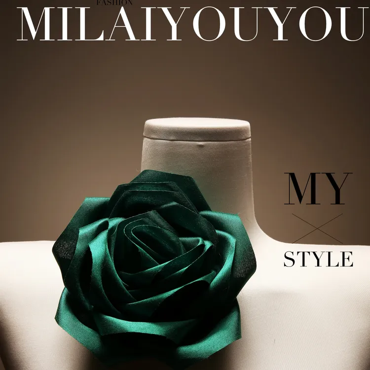 非金属布艺胸针 芈莱尤优—时尚布艺立体装饰胸花