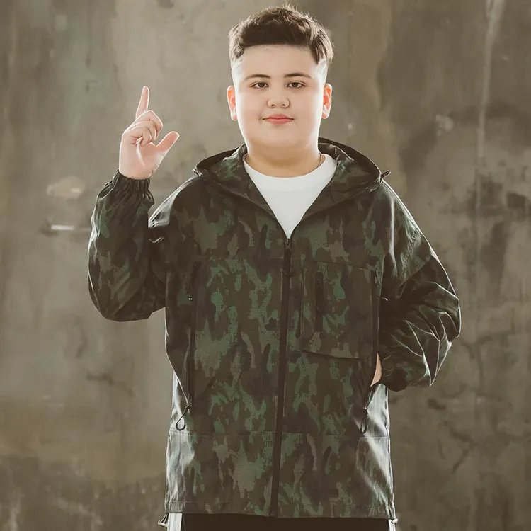 男大童外套春秋款胖男孩2024新款胖孩子大码童装男童加肥加大上衣