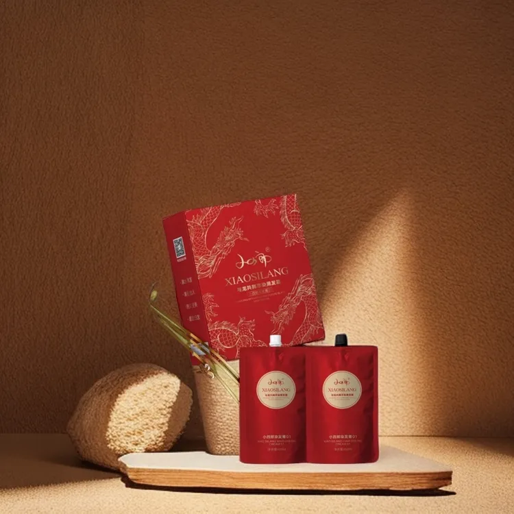 小四郎染发膏01与龙共舞萃染黑发霜清水黑发清香怡人持久莹亮