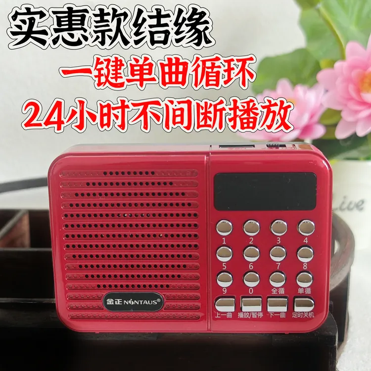 静心播放机禅意念128首家用音乐阿唱歌机无收音c12【充电插电两用】