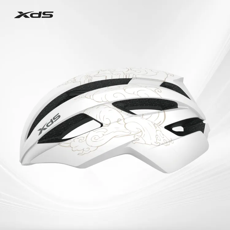 XDS/喜德盛24款新款糖果款七彩祥云头盔流畅线条内置骨架安全可靠