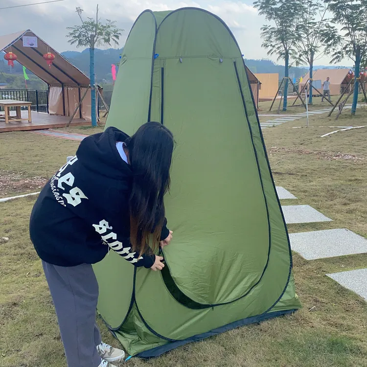 户外厕所帐篷 露营便携折叠淋浴加厚沐浴更衣移动露营洗澡神器
