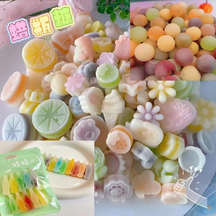 网红爆款蜡瓶 花花世界 花生diy 创意解压 手工制作