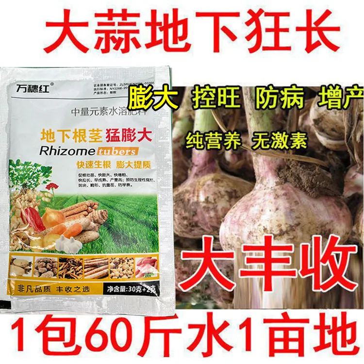 爱丰收大蒜膨大剂膨大大蒜专用肥增产专用大蒜膨大叶面肥膨大素