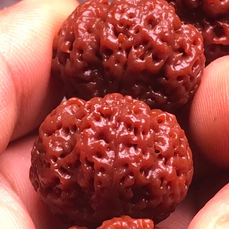 机刷包浆尼泊尔大金刚菩提子手串5瓣爆肉沉水蜂王梅花双龙文玩男