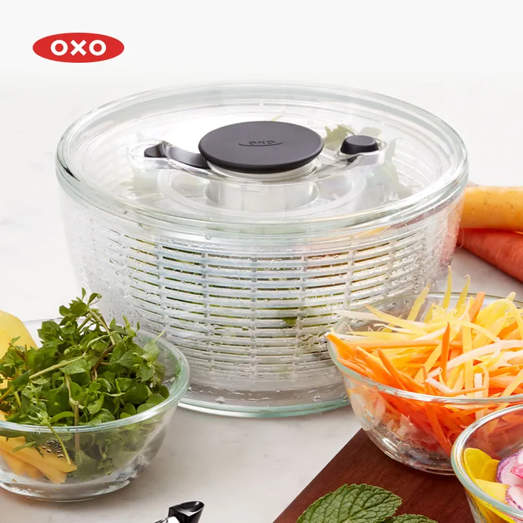 OXO奥秀蔬菜脱水器沙拉甩干机家用大号果蔬工具